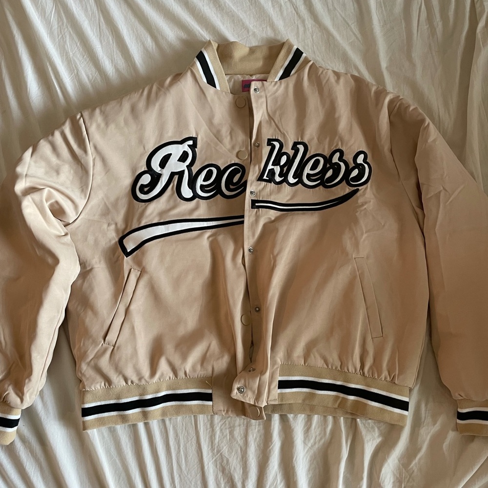 NEVER WORN edikted varsity style jacket